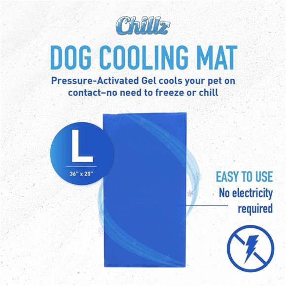 Dog Cooling Mat, Large - Pressure Activated Pet Cooling Mat for Dogs - No Water - Picture 3 of 6